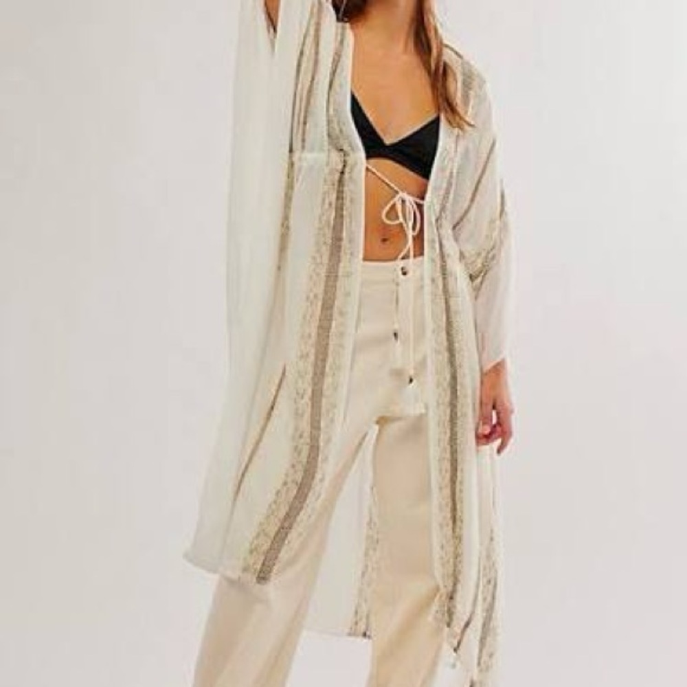 NWOT Free People Emerald Coast Kimono